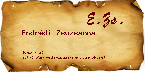 Endrédi Zsuzsanna névjegykártya